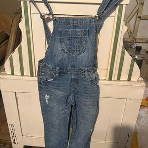 Kensie Light Blue Denim Overalls